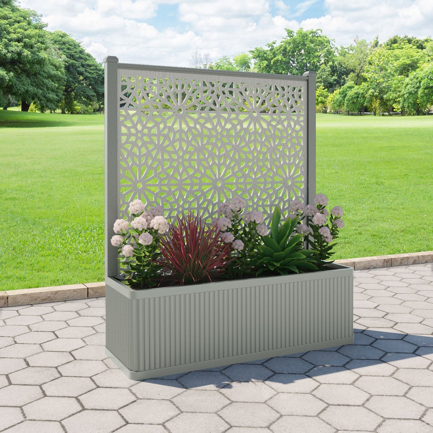 Alnara Screen large flower pot with LED