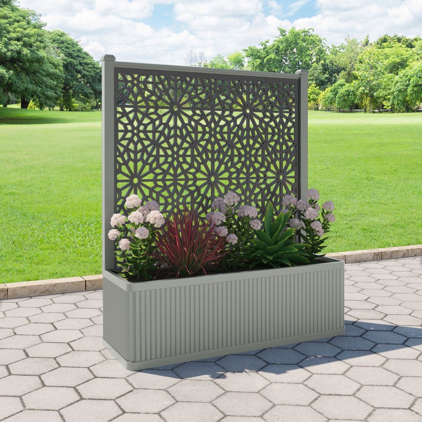 Alnara Screen large flower pot with LED