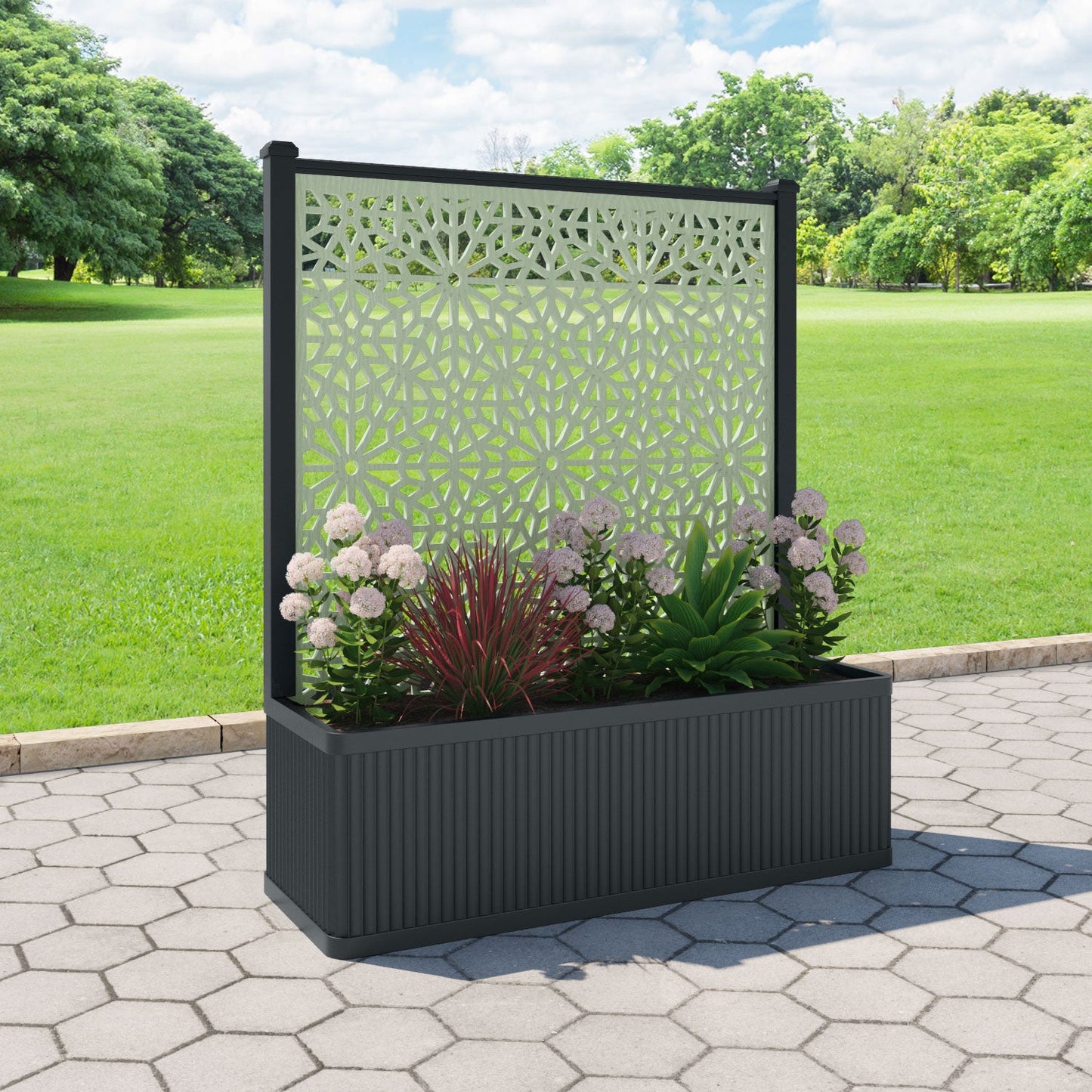 Alnara Screen large flower pot with LED