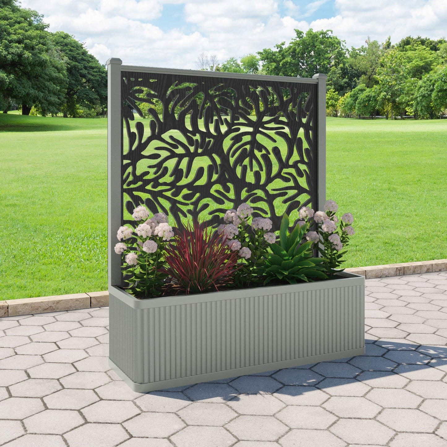 Botanic Screen large flower pot with LED