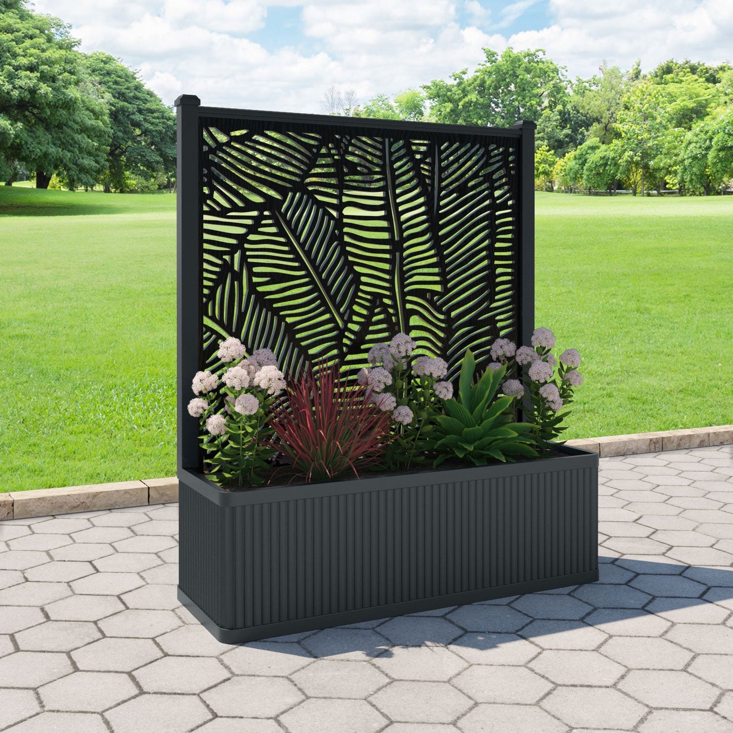Feather Screen large flower pot with LED