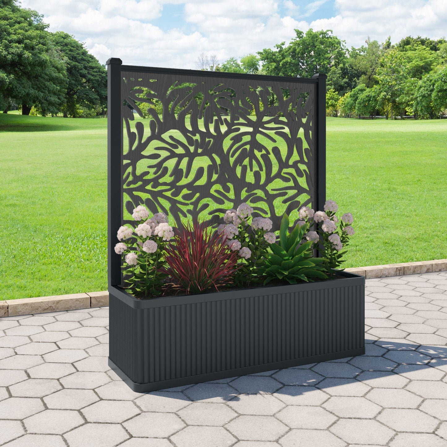Botanic Screen large flower pot with LED