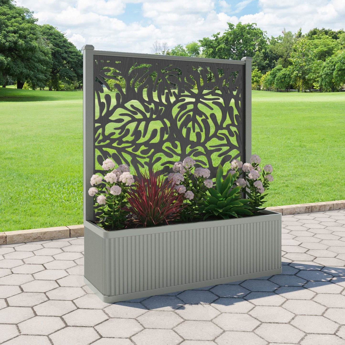 Botanic Screen large flower pot with LED