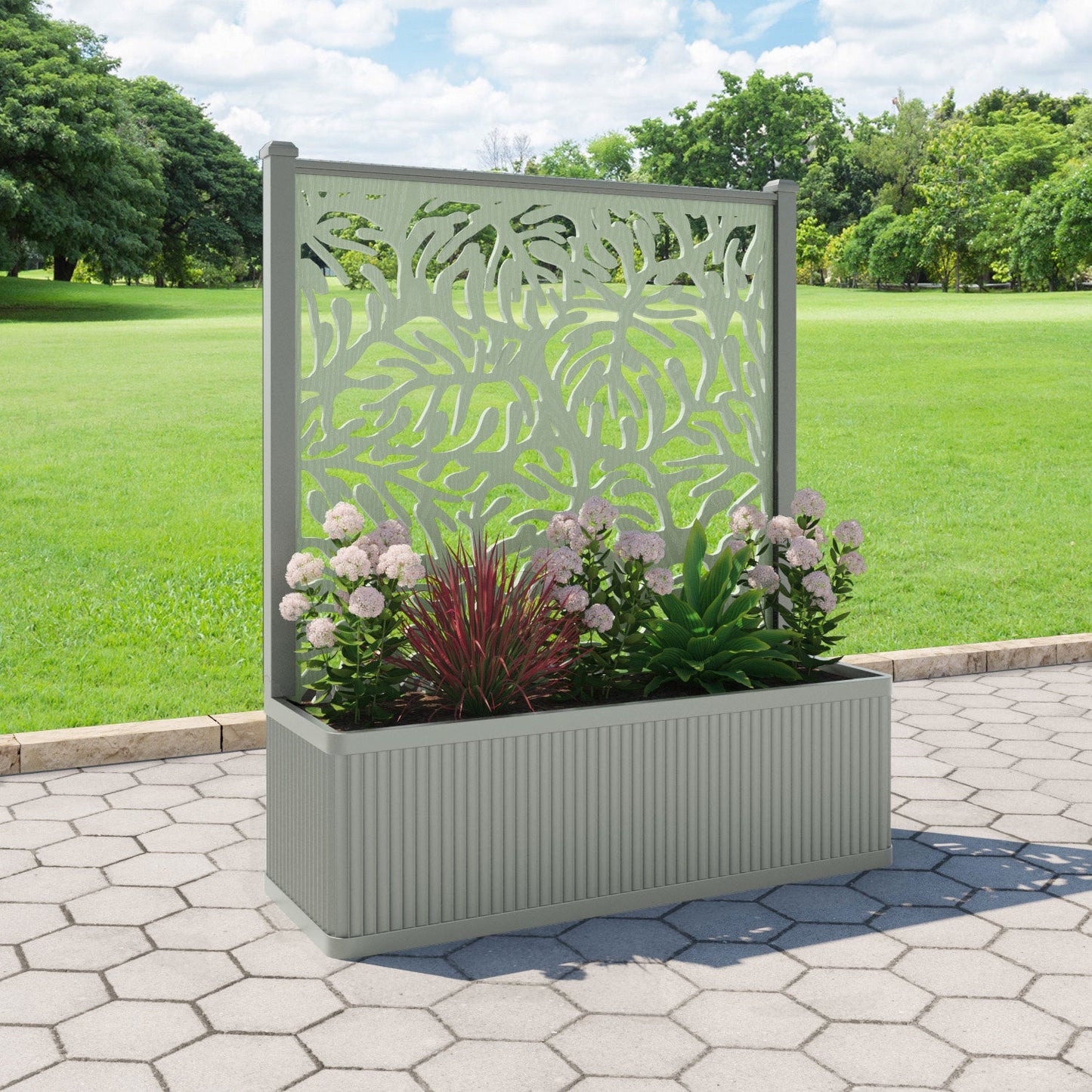 Botanic Screen large flower pot with LED
