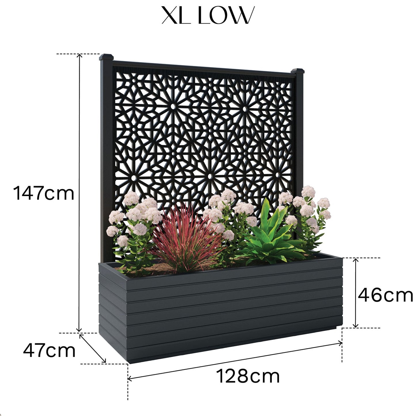 Habitat Screen large flower pot with LED