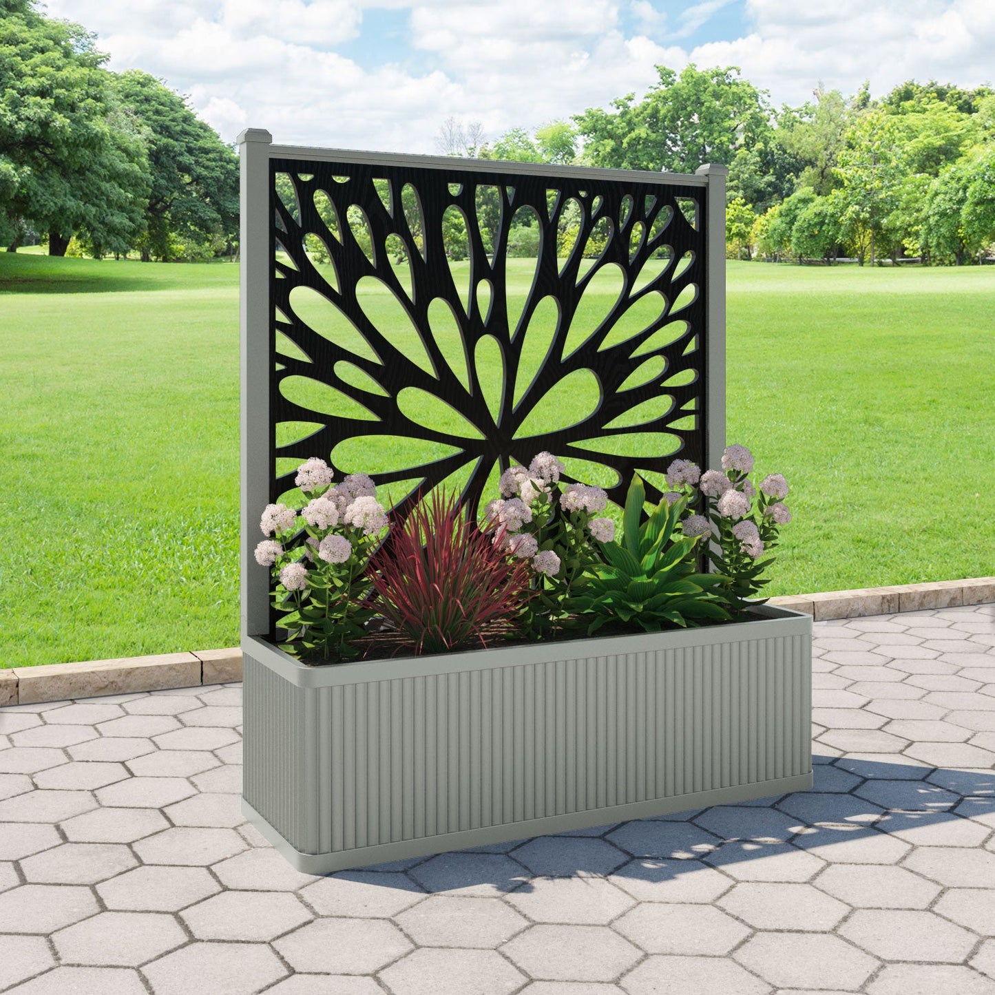 Blossom Screen large flower pot with LED