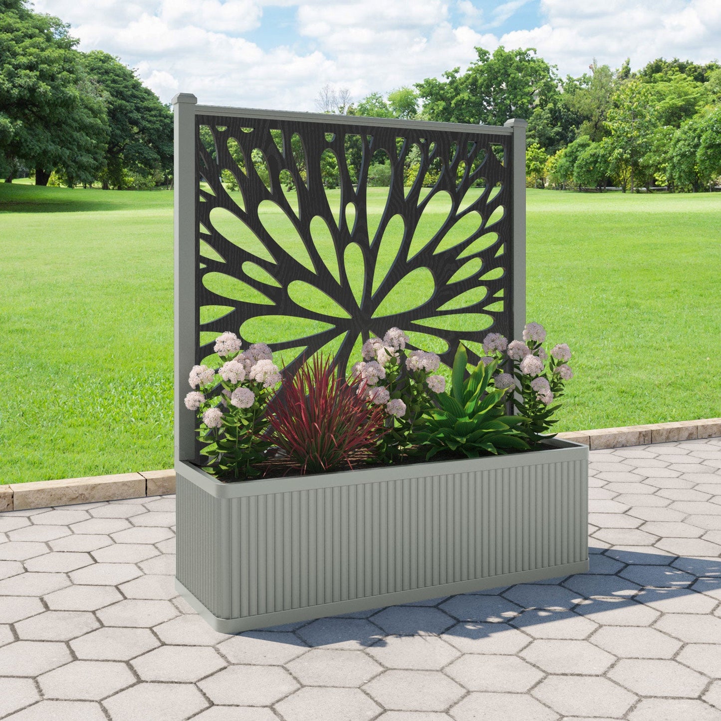 Blossom Screen large flower pot with LED