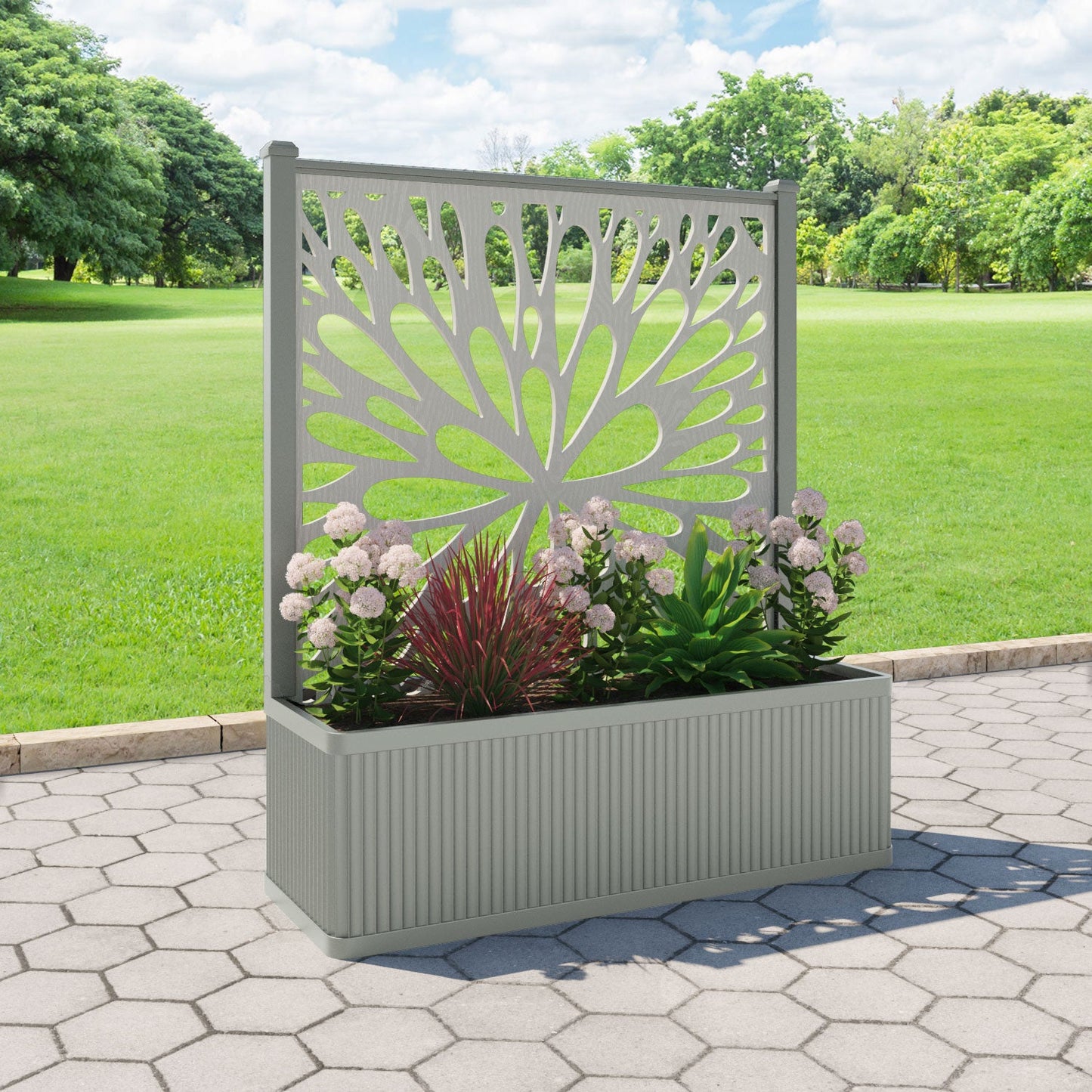 Blossom Screen large flower pot with LED