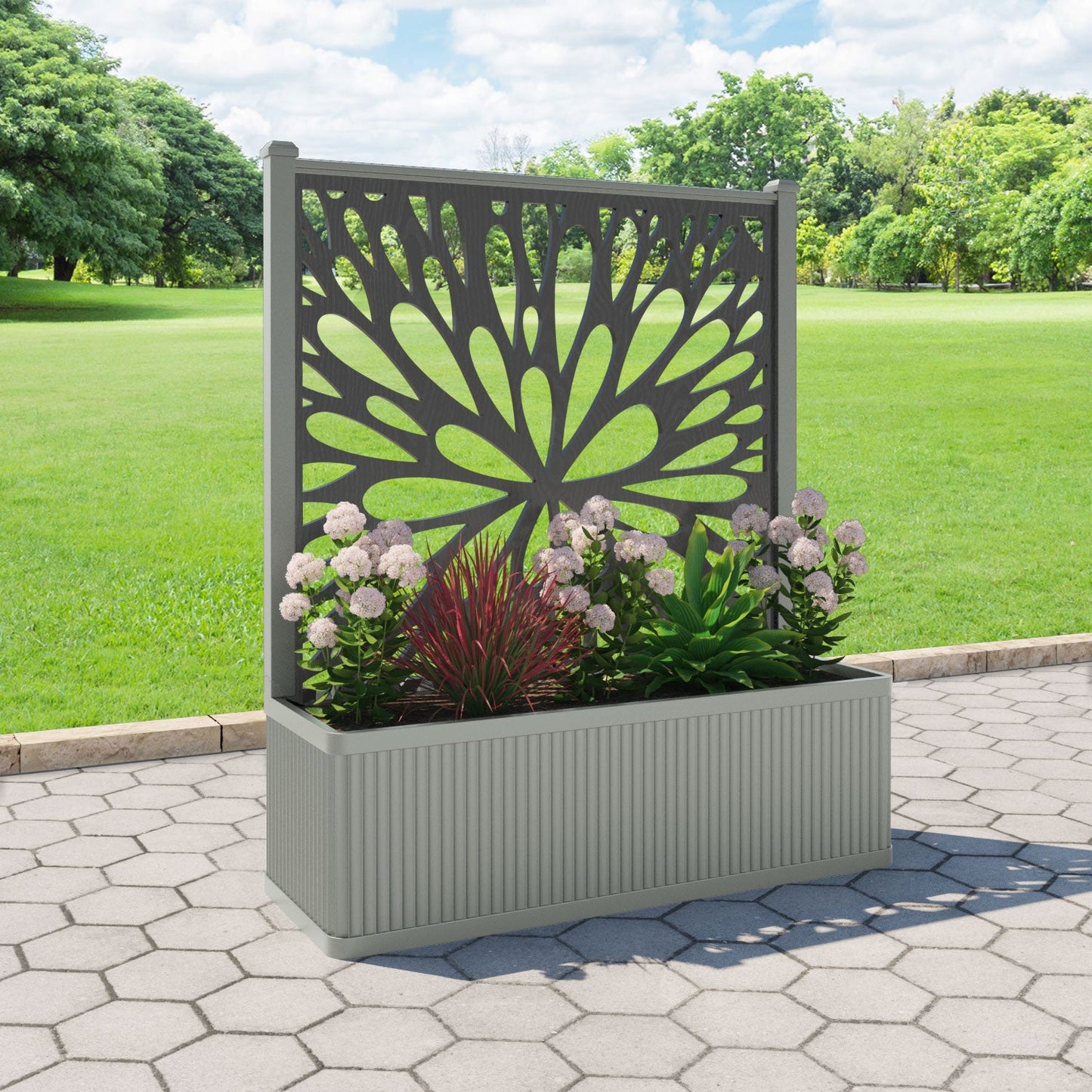 Blossom Screen large flower pot with LED