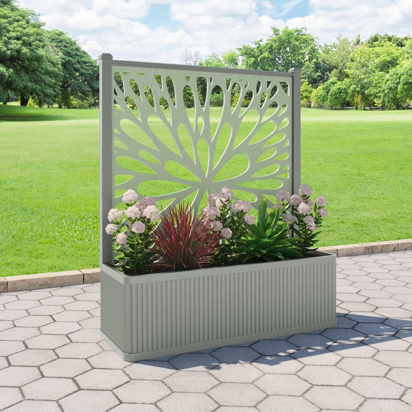 Blossom Screen large flower pot with LED