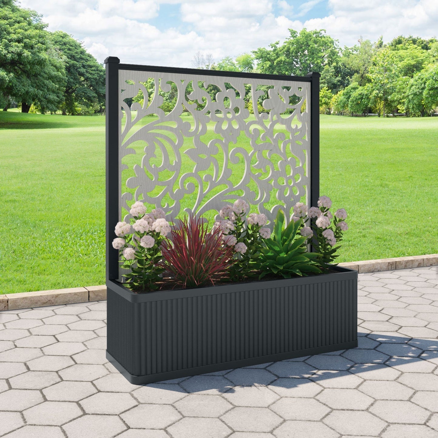 Eden screen large flower pot with LED