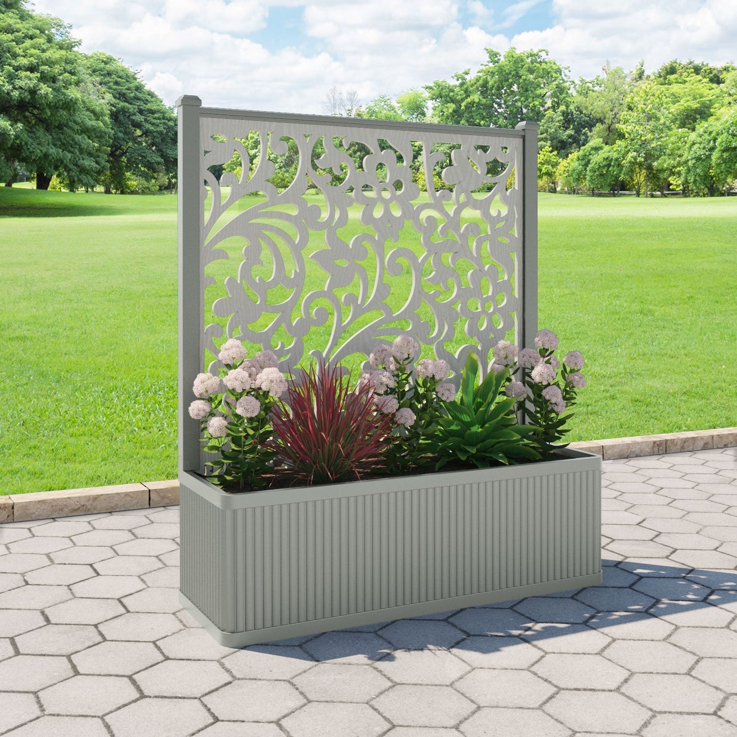 Eden screen large flower pot with LED
