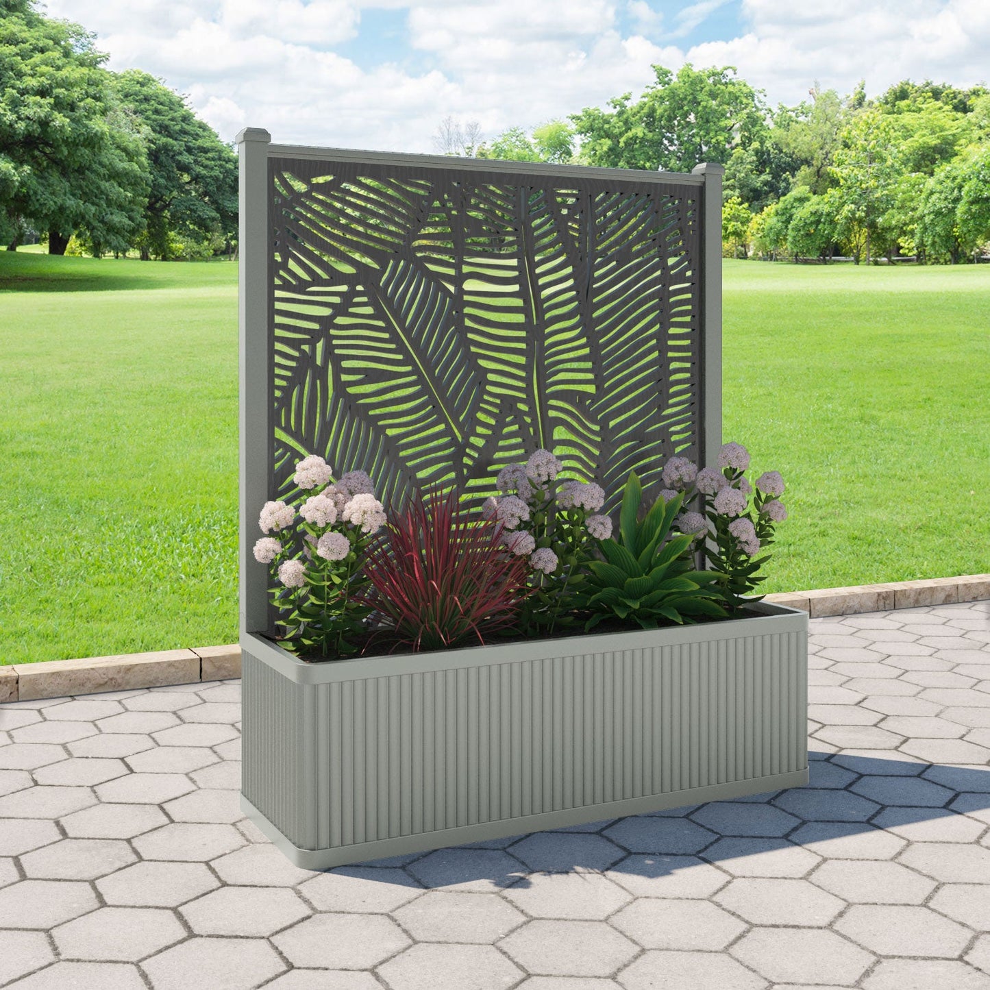 Feather Screen large flower pot with LED