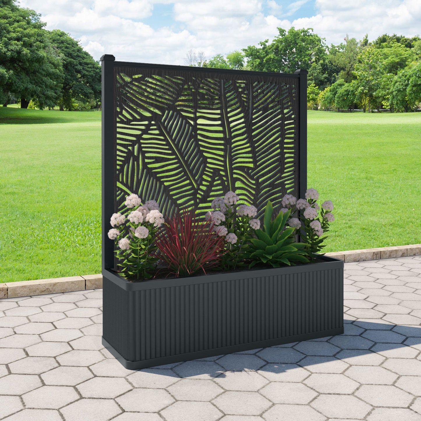 Feather Screen large flower pot with LED