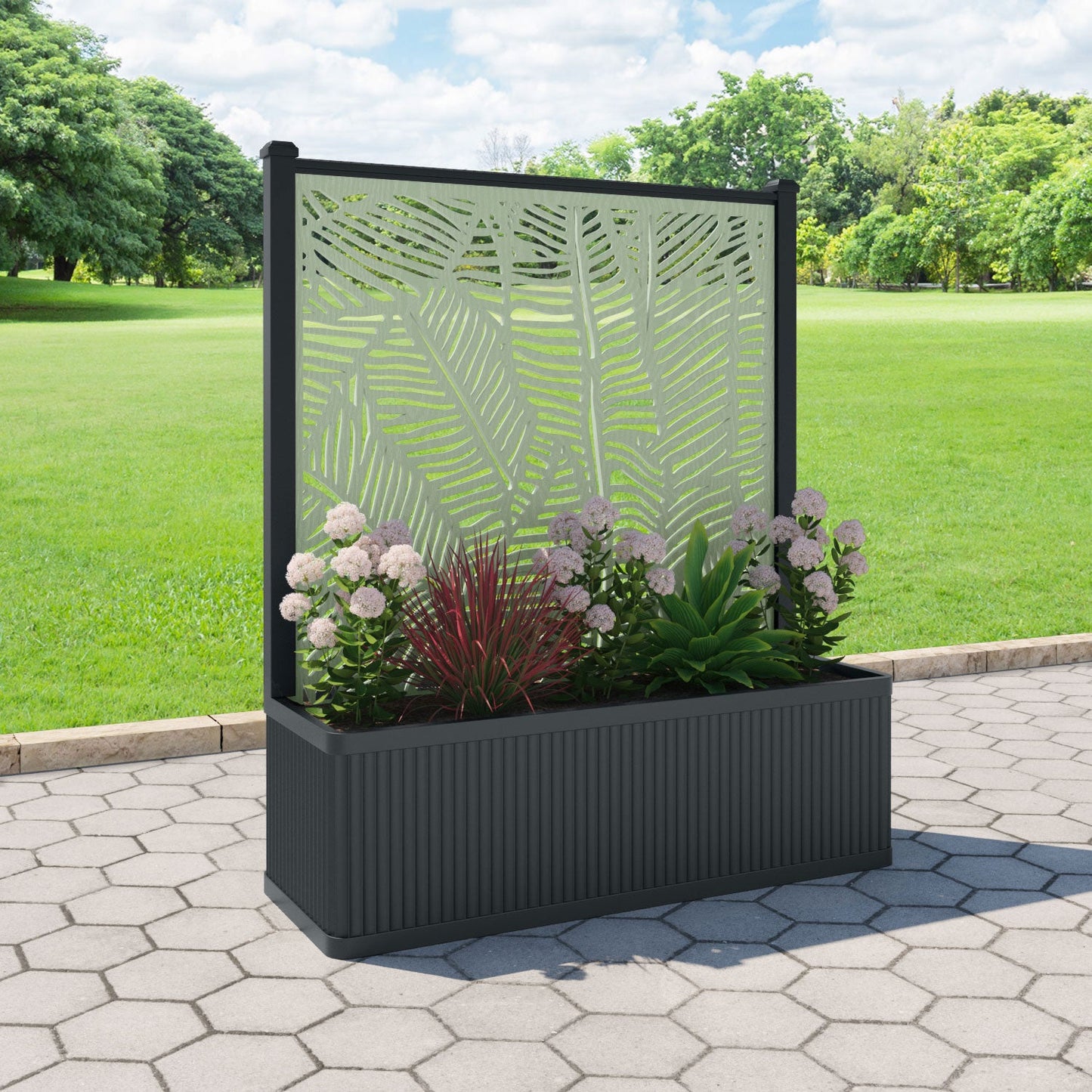 Feather Screen large flower pot with LED