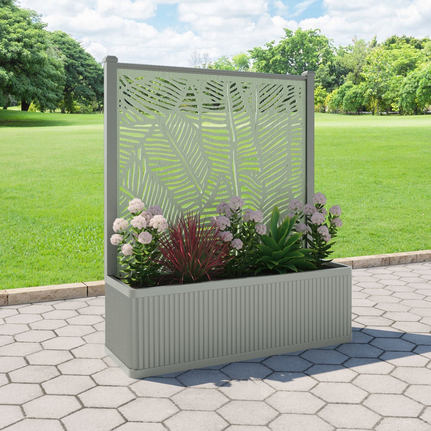 Feather Screen large flower pot with LED