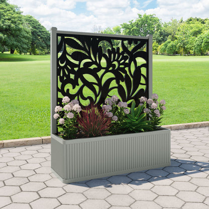 Heritage Screen large flower pot with LED
