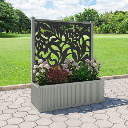 Heritage Screen large flower pot with LED