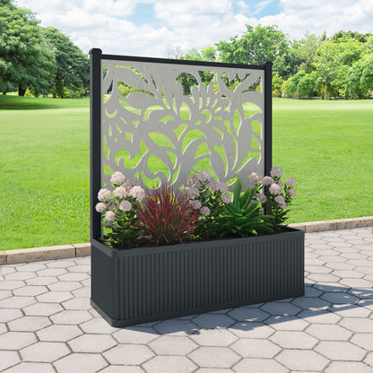 Heritage Screen large flower pot with LED