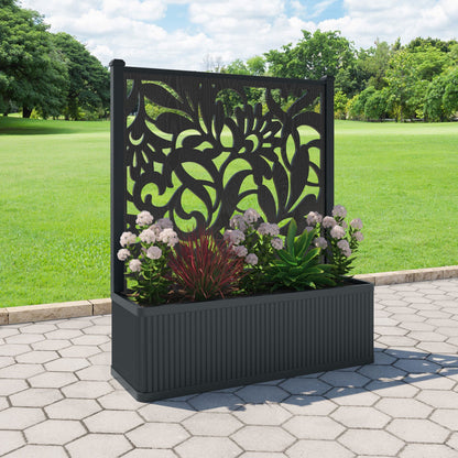 Heritage Screen large flower pot with LED