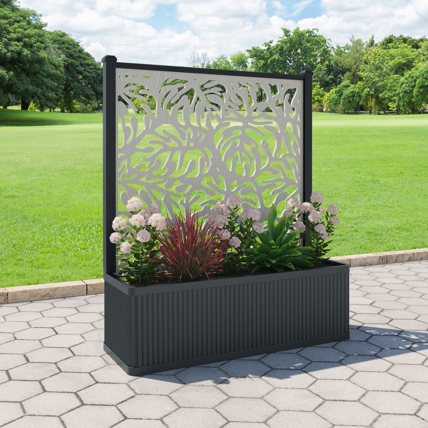 Botanic Screen large flower pot with LED