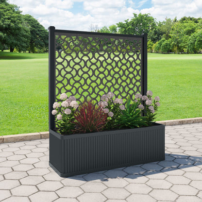Vida Screen large flower pot with LED