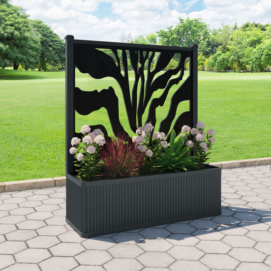 Malawi Screen large flower pot with LED