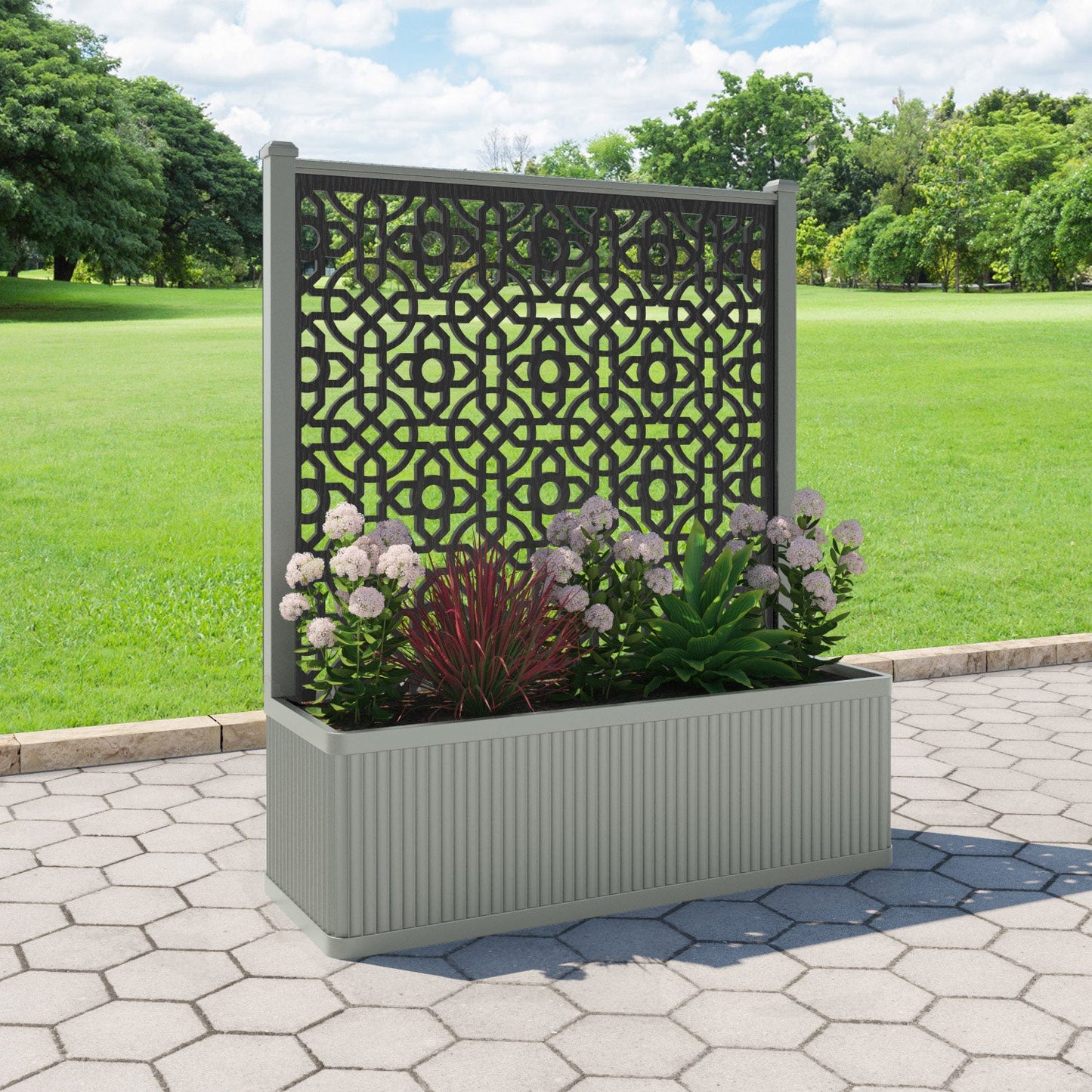Nabila Screen large flower pot with LED