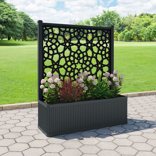 Nazira Screen large flower pot with LED