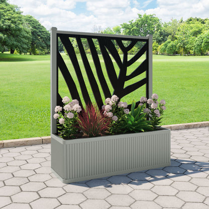 Palm Screen large flower pot with LED