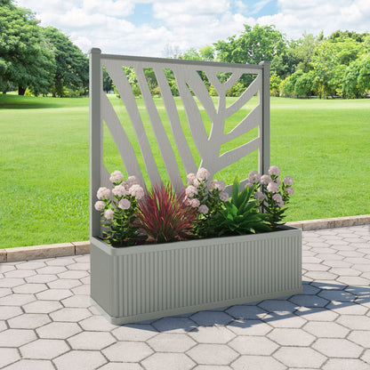 Palm Screen large flower pot with LED