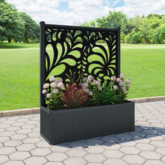 Petal Screen large flower pot with LED