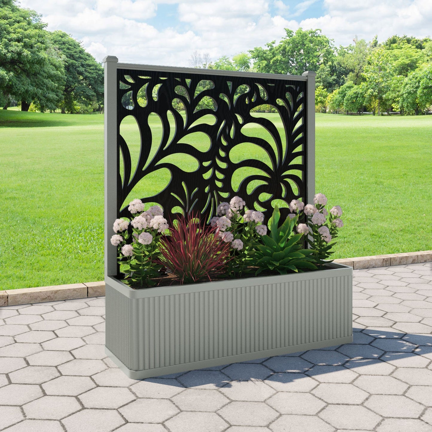 Petal Screen large flower pot with LED
