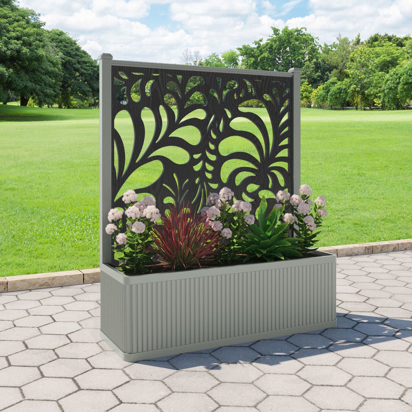 Petal Screen large flower pot with LED