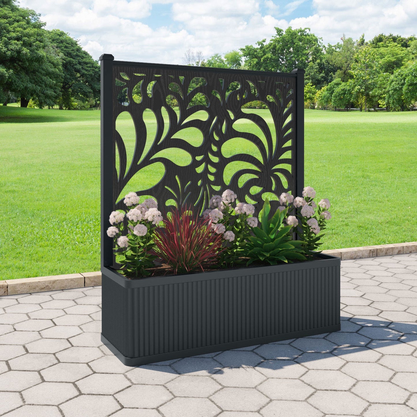 Petal Screen large flower pot with LED
