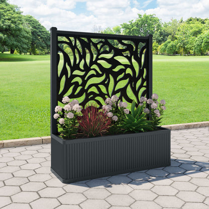 Plume Screen large flower pot with LED