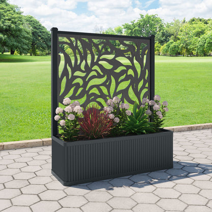 Plume Screen large flower pot with LED