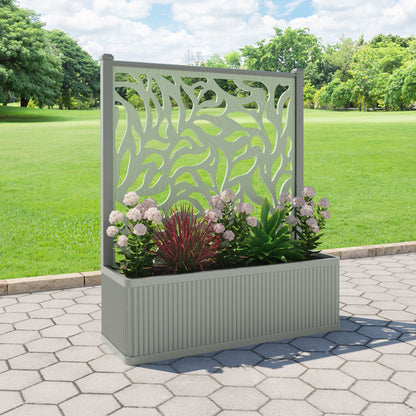 Plume Screen large flower pot with LED