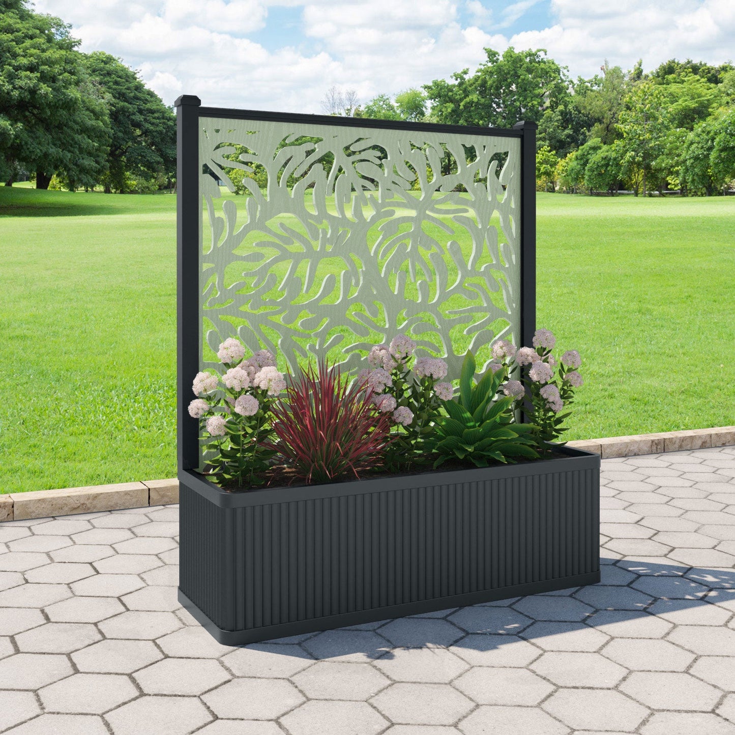 Botanic Screen large flower pot with LED