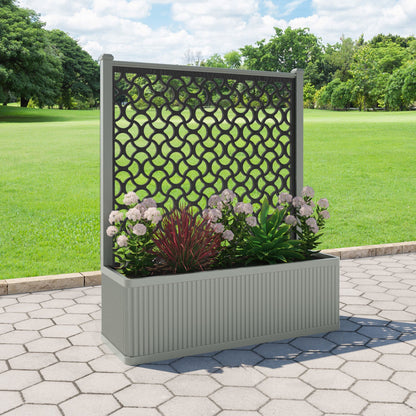 Vida Screen large flower pot with LED