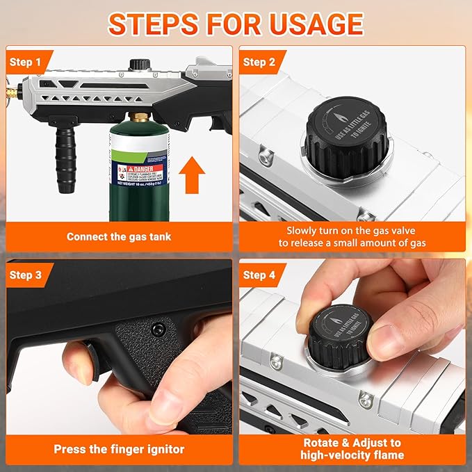 Adjustable High-Heat Torch Kit: For Searing, Grilling & Outdoor Fires