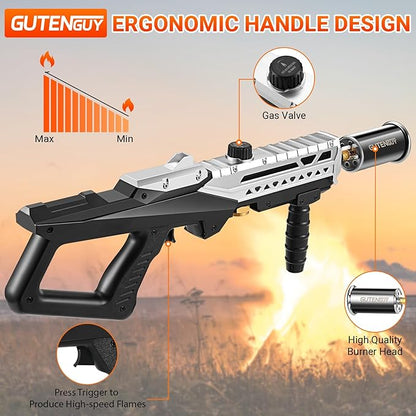 Adjustable High-Heat Torch Kit: For Searing, Grilling & Outdoor Fires