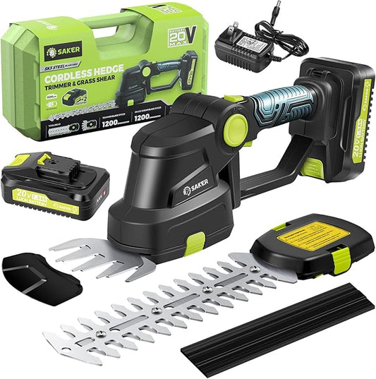 Cordless 2-in-1 Hedge Trimmer & Grass Shear