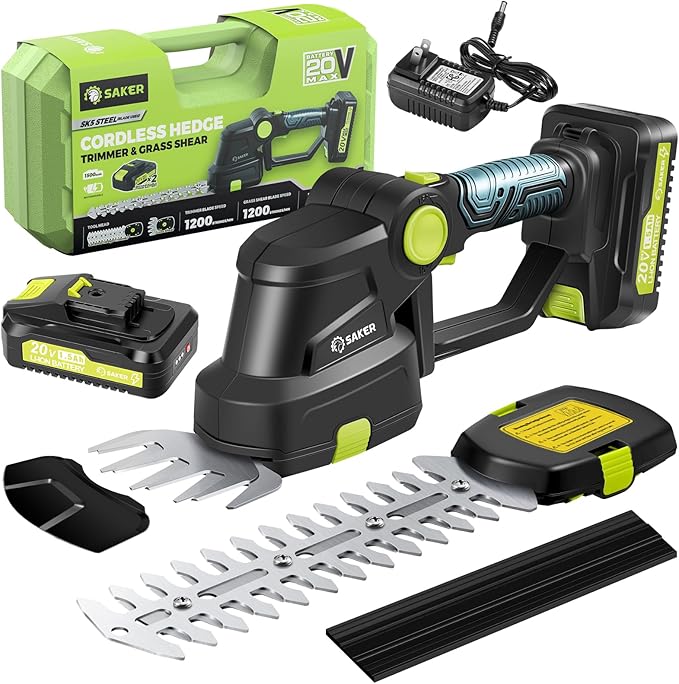 Cordless 2-in-1 Hedge Trimmer & Grass Shear