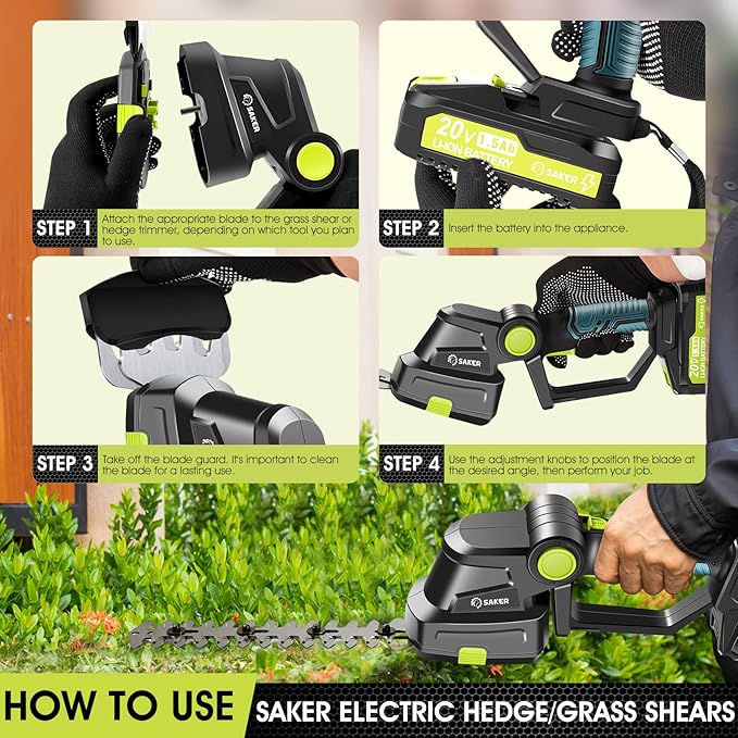 Cordless 2-in-1 Hedge Trimmer & Grass Shear