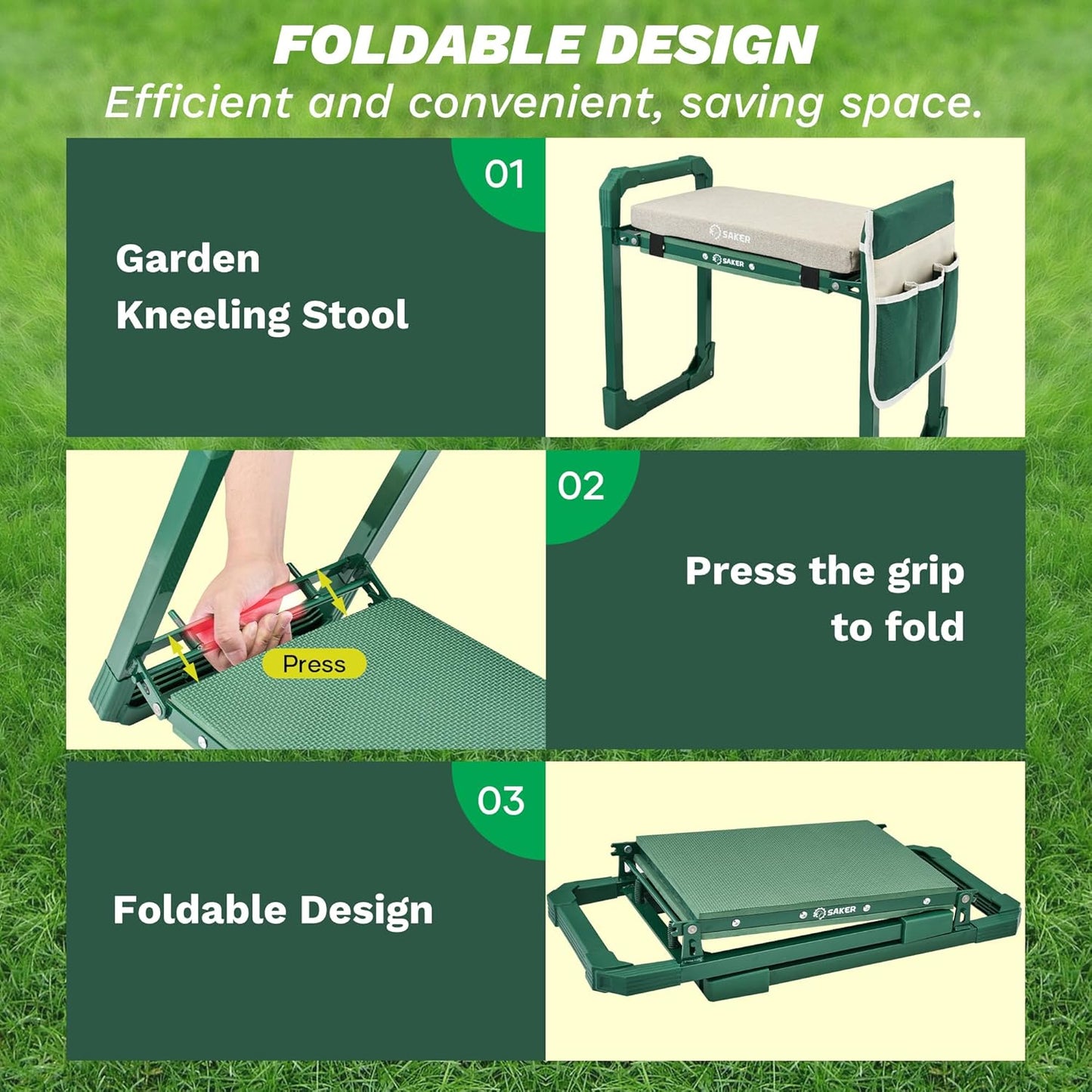 Foldable Gardening Stool