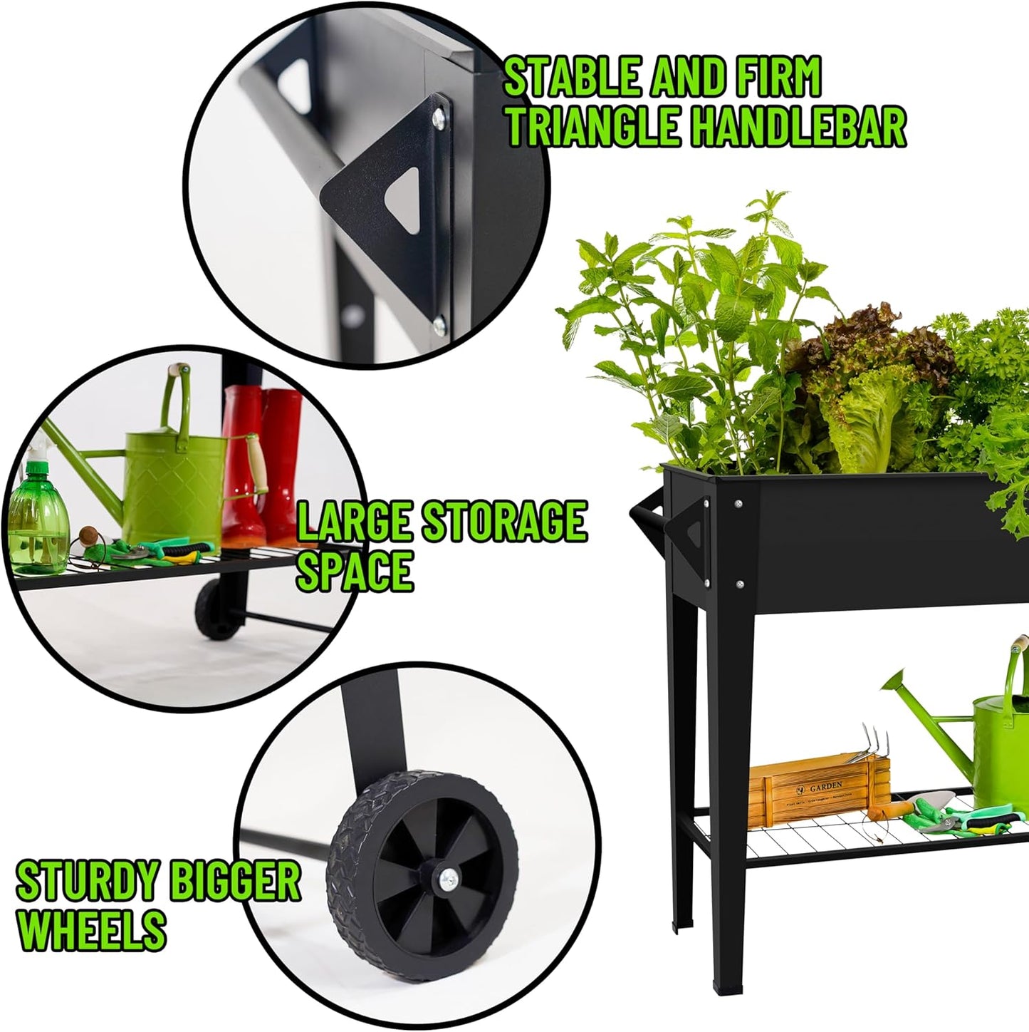 Mobile Raised Garden Bed – Grow Effortlessly