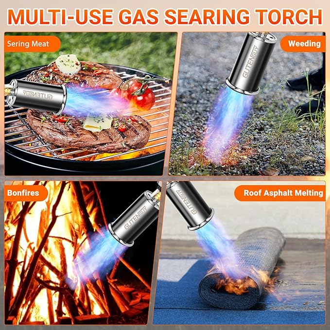 Adjustable High-Heat Torch Kit: For Searing, Grilling & Outdoor Fires