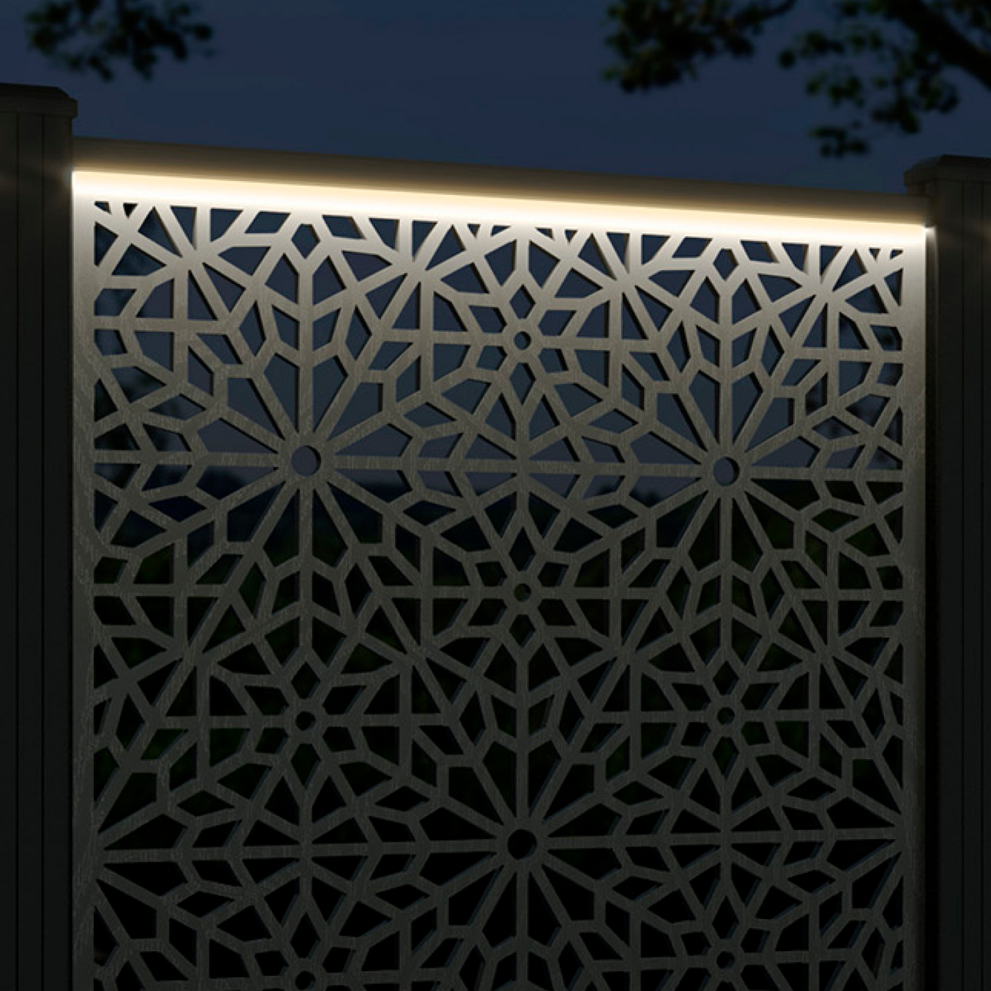 Alnara Screen high flower pot with LED