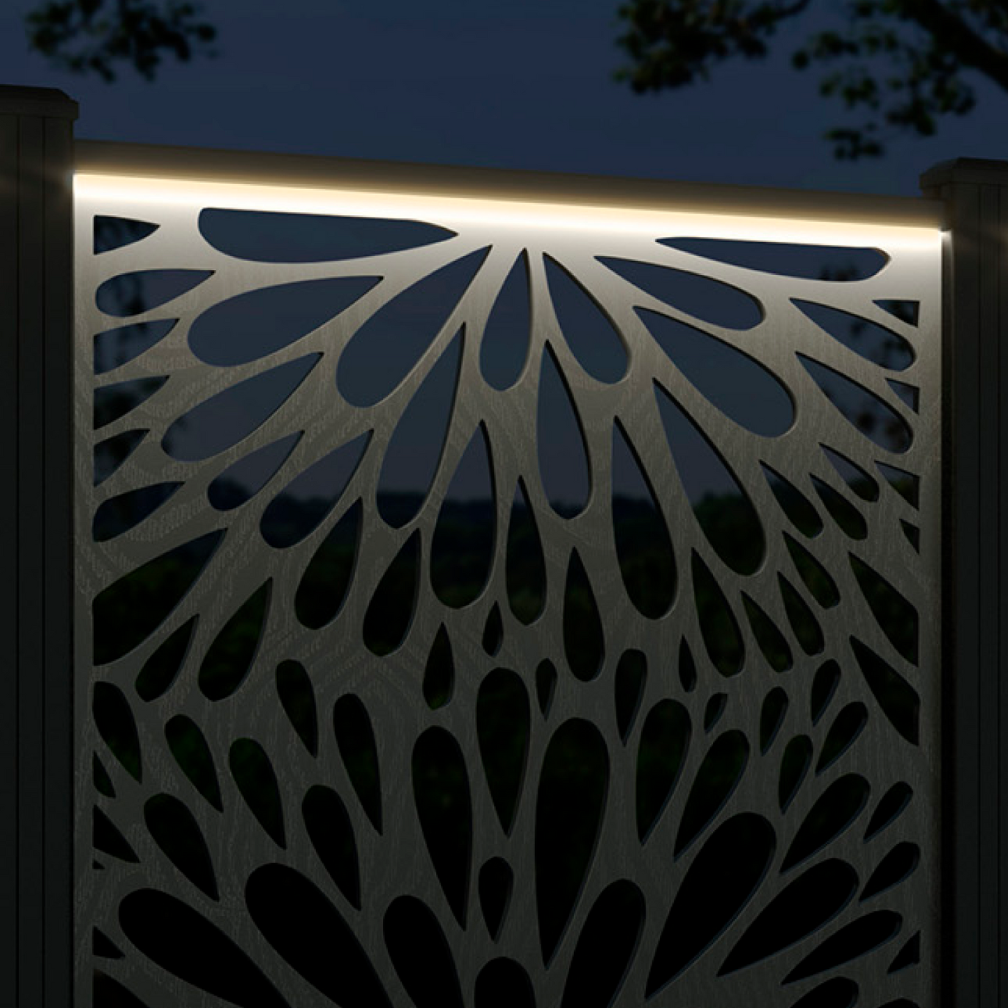 Blossom Screen large flower pot with LED